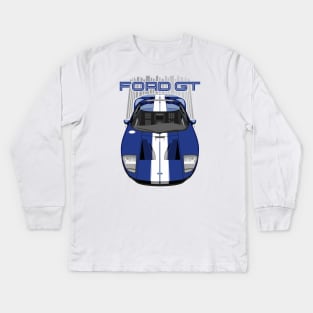 Ford GT-2005-2006-blue Kids Long Sleeve T-Shirt